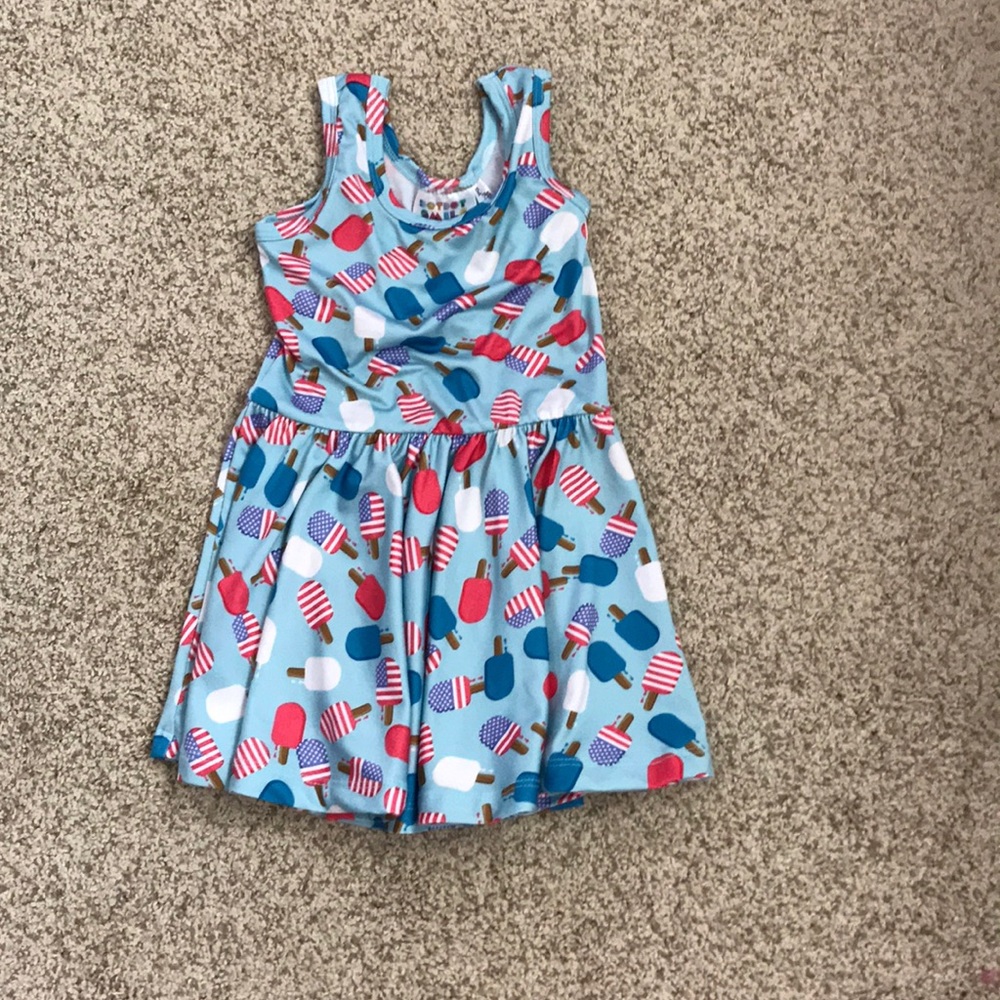 Dot dot smile flag popsicle dress